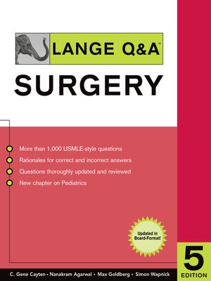 cover image of Lange Q & A<sup>TM</sup> Surgery